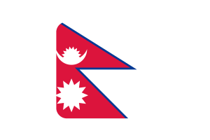 尼泊尔国旗方形圆形