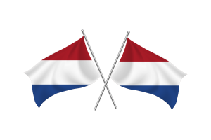 荷兰挥舞友谊旗帜
