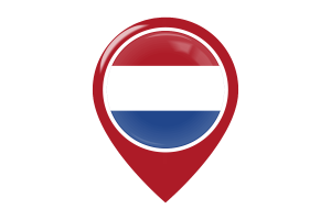 荷兰国旗地图图钉图标