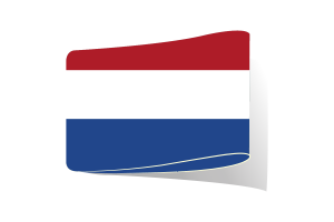 荷兰国旗插图剪贴画