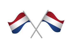 荷兰国旗徽章矢量免费