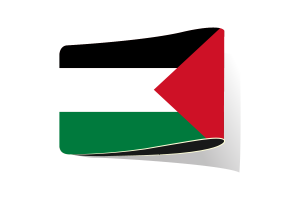 巴勒斯坦国旗插图剪贴画