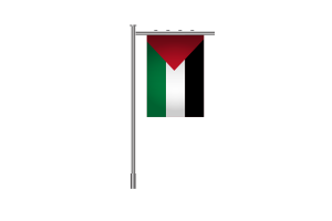 3d 巴勒斯坦站立旗