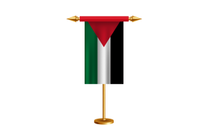 巴勒斯坦礼仪旗帜矢量免费