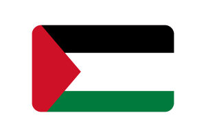 巴勒斯坦国旗三角形圆形