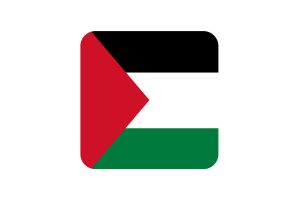 巴勒斯坦国旗方形圆形