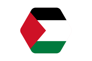 巴勒斯坦国旗矢量插图