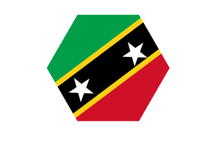 圣基茨和尼维斯国旗矢量免费|SVG 和 PNG