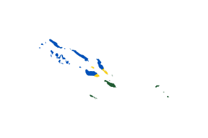 所罗门群岛地图与国旗