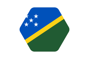 所罗门群岛国旗矢量插图