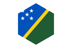 所罗门群岛国旗六边形