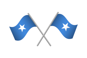 索马里国旗徽章矢量免费