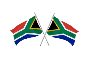 南非挥舞友谊旗帜