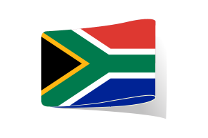 南非国旗插图剪贴画