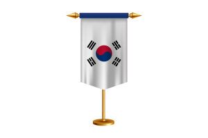 韩国国旗插图与立场
