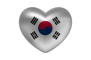 韩国旗帜心形
