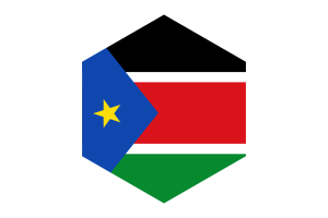 南苏丹国旗六边形