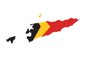 东帝汶地图与国旗