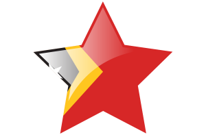 东帝汶国旗星图标