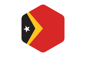 东帝汶国旗圆形六边形