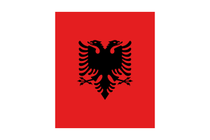 阿尔巴尼亚国旗 （下载SVG， PNG）