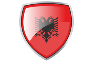 阿尔巴尼亚国旗库什纹章盾牌