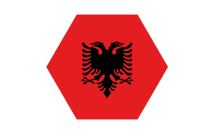 阿尔巴尼亚国旗矢量免费|SVG 和 PNG