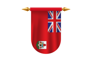 百慕大旗帜矢量图像