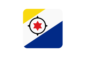 博内尔岛旗方形圆形