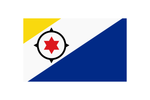 博内尔岛旗帜三角形矢量插图