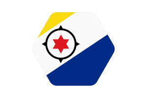 博内尔岛旗帜矢量插图