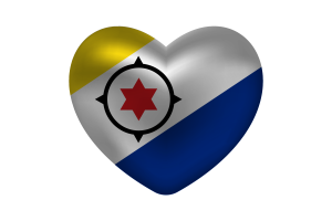 博内尔岛旗帜心形