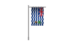 3d 英属印度洋领地站立旗