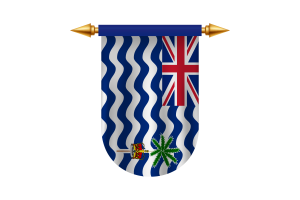 英属印度洋领地旗帜标志矢量图像