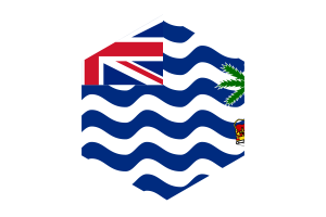 英属印度洋领地旗帜六边形
