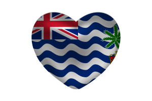 英属印度洋领地旗帜心形