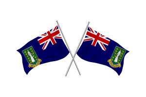 英属维尔京群岛挥舞友谊旗帜