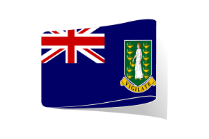 英属维尔京群岛旗帜插图剪贴画