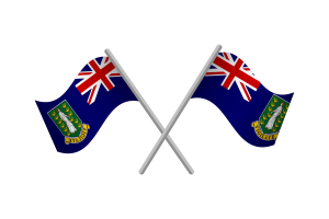 英属维尔京群岛旗帜徽章矢量免费