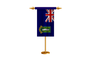 英属维尔京群岛礼仪旗帜矢量免费
