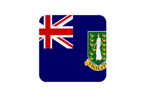英属维尔京群岛旗帜方形圆形