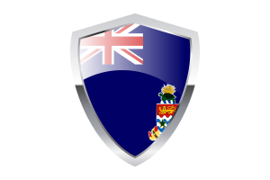 开曼群岛旗与尖三角形盾牌