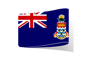 开曼群岛旗帜插图剪贴画