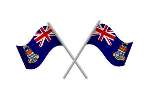 开曼群岛旗帜徽章矢量免费