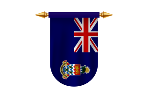 开曼群岛旗帜标志矢量图像