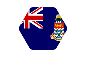 开曼群岛旗帜矢量插图