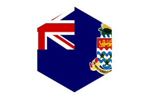 开曼群岛旗帜六边形