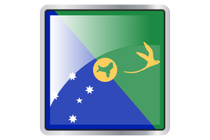 圣诞岛旗帜广场图标