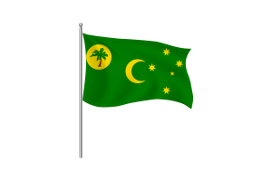 科科斯（基林）群岛旗帜剪贴画