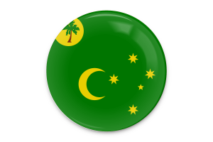 科科斯（基林）群岛旗帜矢量艺术